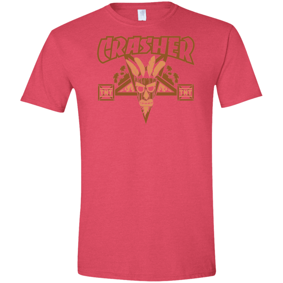 T-Shirts Heather Red / S CRASHER Men's Semi-Fitted Softstyle
