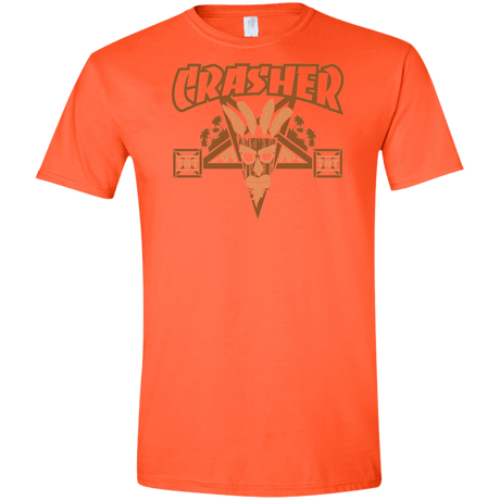T-Shirts Orange / S CRASHER Men's Semi-Fitted Softstyle
