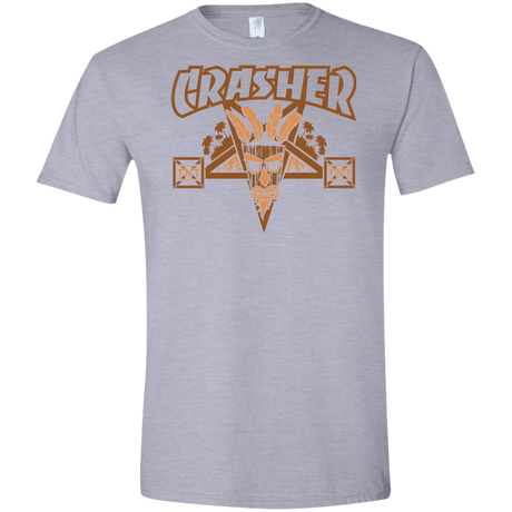 T-Shirts Sport Grey / X-Small CRASHER Men's Semi-Fitted Softstyle