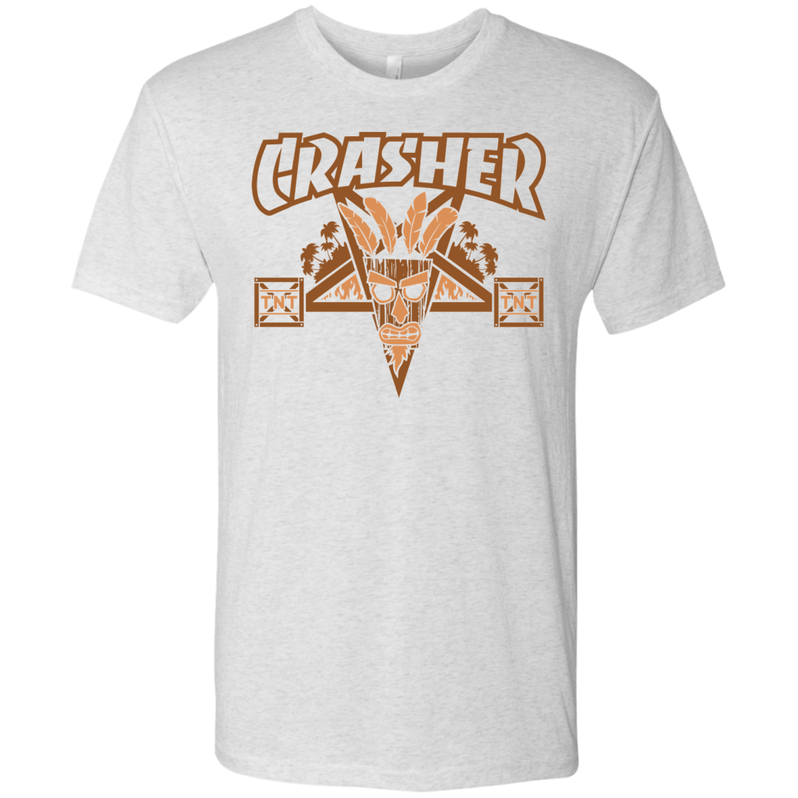 T-Shirts Heather White / S CRASHER Men's Triblend T-Shirt
