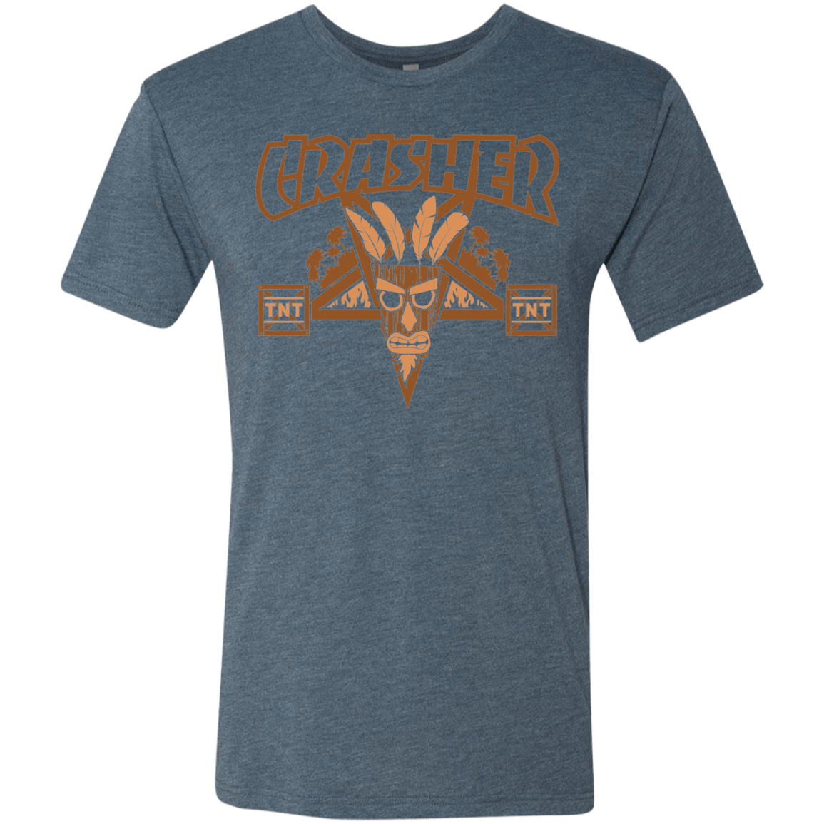 T-Shirts Indigo / S CRASHER Men's Triblend T-Shirt