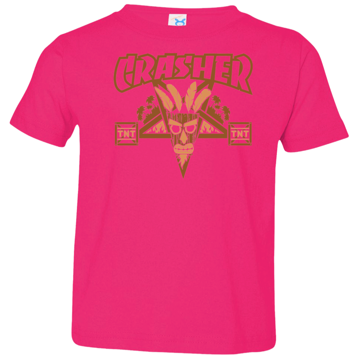 T-Shirts Hot Pink / 2T CRASHER Toddler Premium T-Shirt