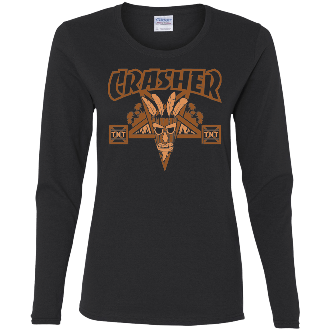 T-Shirts Black / S CRASHER Women's Long Sleeve T-Shirt