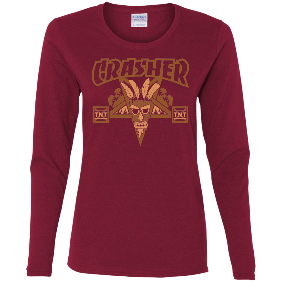 T-Shirts Cardinal / S CRASHER Women's Long Sleeve T-Shirt