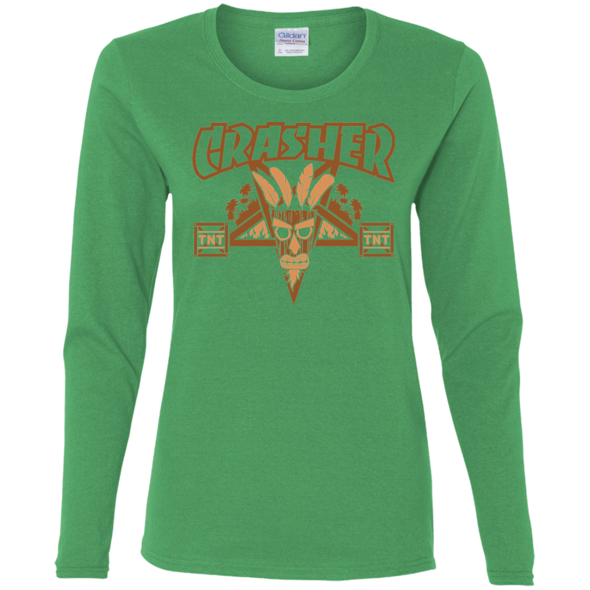 T-Shirts Irish Green / S CRASHER Women's Long Sleeve T-Shirt