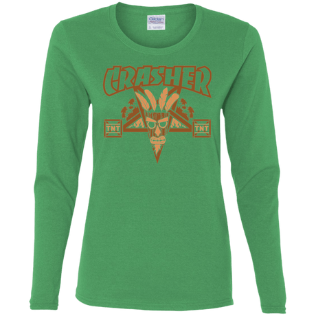 T-Shirts Irish Green / S CRASHER Women's Long Sleeve T-Shirt