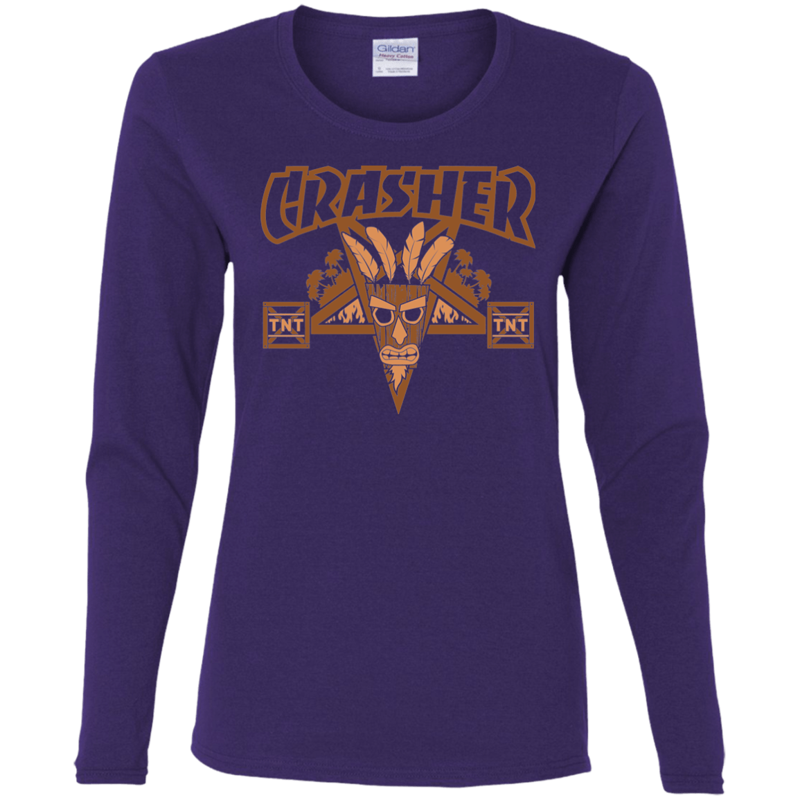 T-Shirts Purple / S CRASHER Women's Long Sleeve T-Shirt