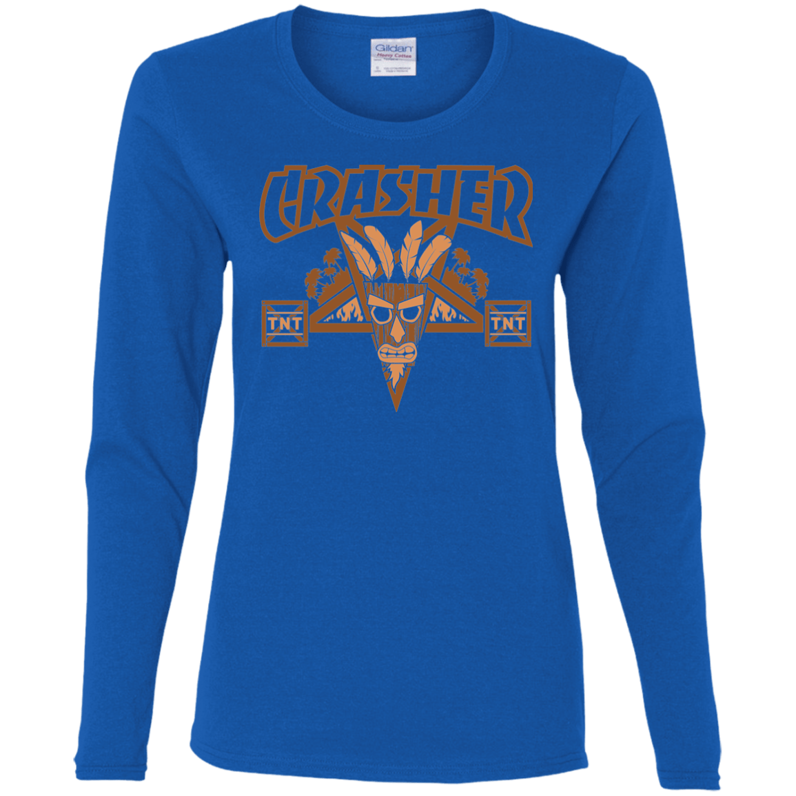 T-Shirts Royal / S CRASHER Women's Long Sleeve T-Shirt