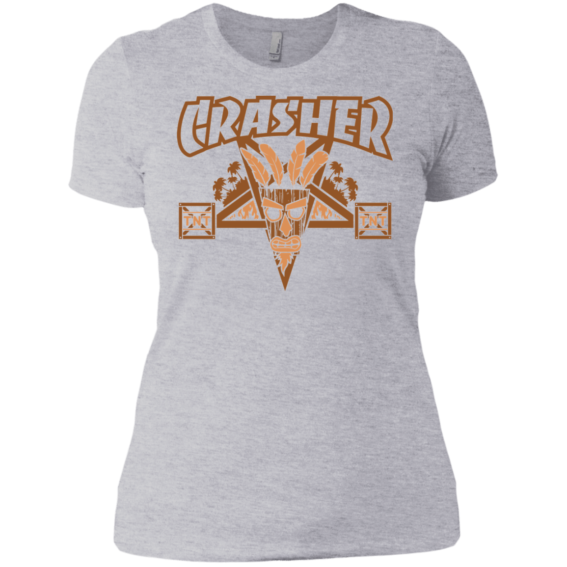 T-Shirts Heather Grey / X-Small CRASHER Women's Premium T-Shirt