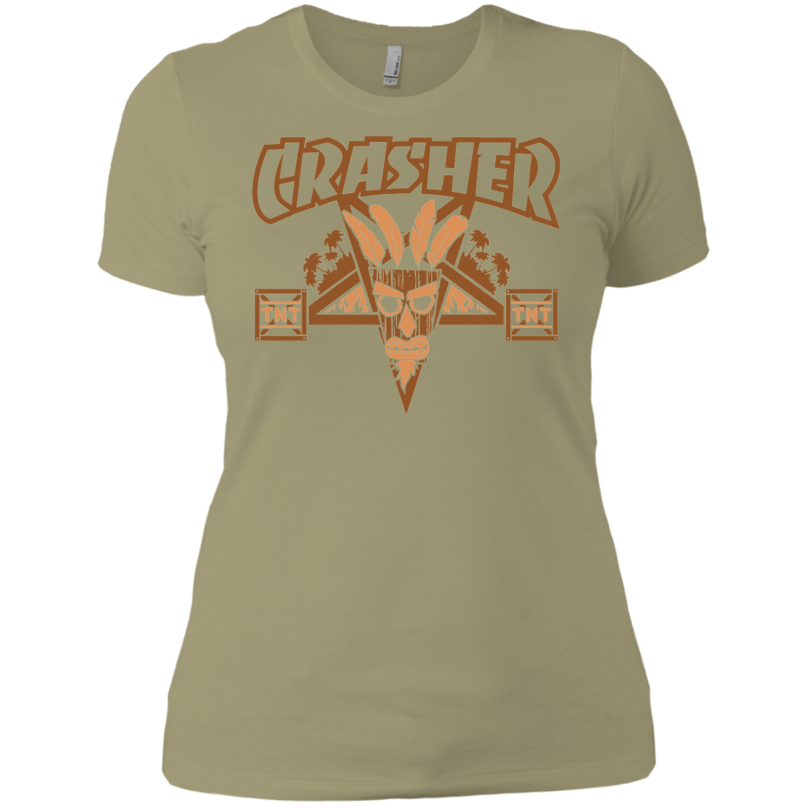 T-Shirts Light Olive / X-Small CRASHER Women's Premium T-Shirt