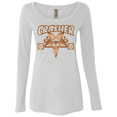 T-Shirts Heather White / S CRASHER Women's Triblend Long Sleeve Shirt