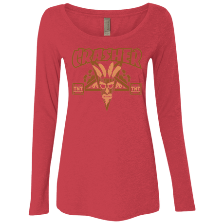 T-Shirts Vintage Red / S CRASHER Women's Triblend Long Sleeve Shirt