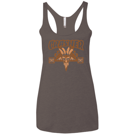 T-Shirts Macchiato / X-Small CRASHER Women's Triblend Racerback Tank