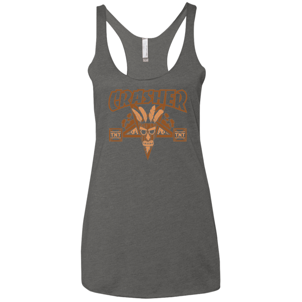 T-Shirts Premium Heather / X-Small CRASHER Women's Triblend Racerback Tank