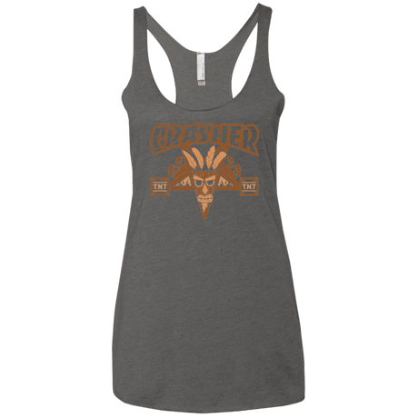 T-Shirts Premium Heather / X-Small CRASHER Women's Triblend Racerback Tank