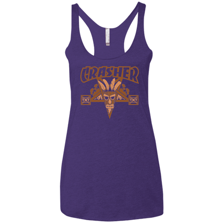 T-Shirts Purple Rush / X-Small CRASHER Women's Triblend Racerback Tank