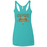 T-Shirts Tahiti Blue / X-Small CRASHER Women's Triblend Racerback Tank