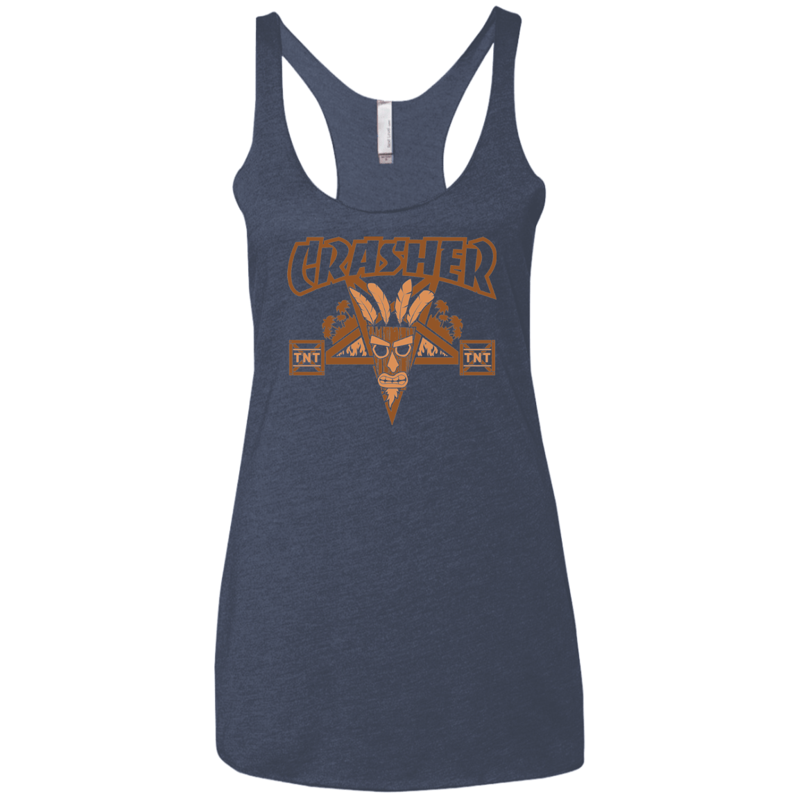 T-Shirts Vintage Navy / X-Small CRASHER Women's Triblend Racerback Tank