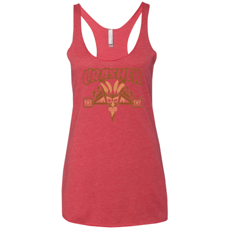 T-Shirts Vintage Red / X-Small CRASHER Women's Triblend Racerback Tank