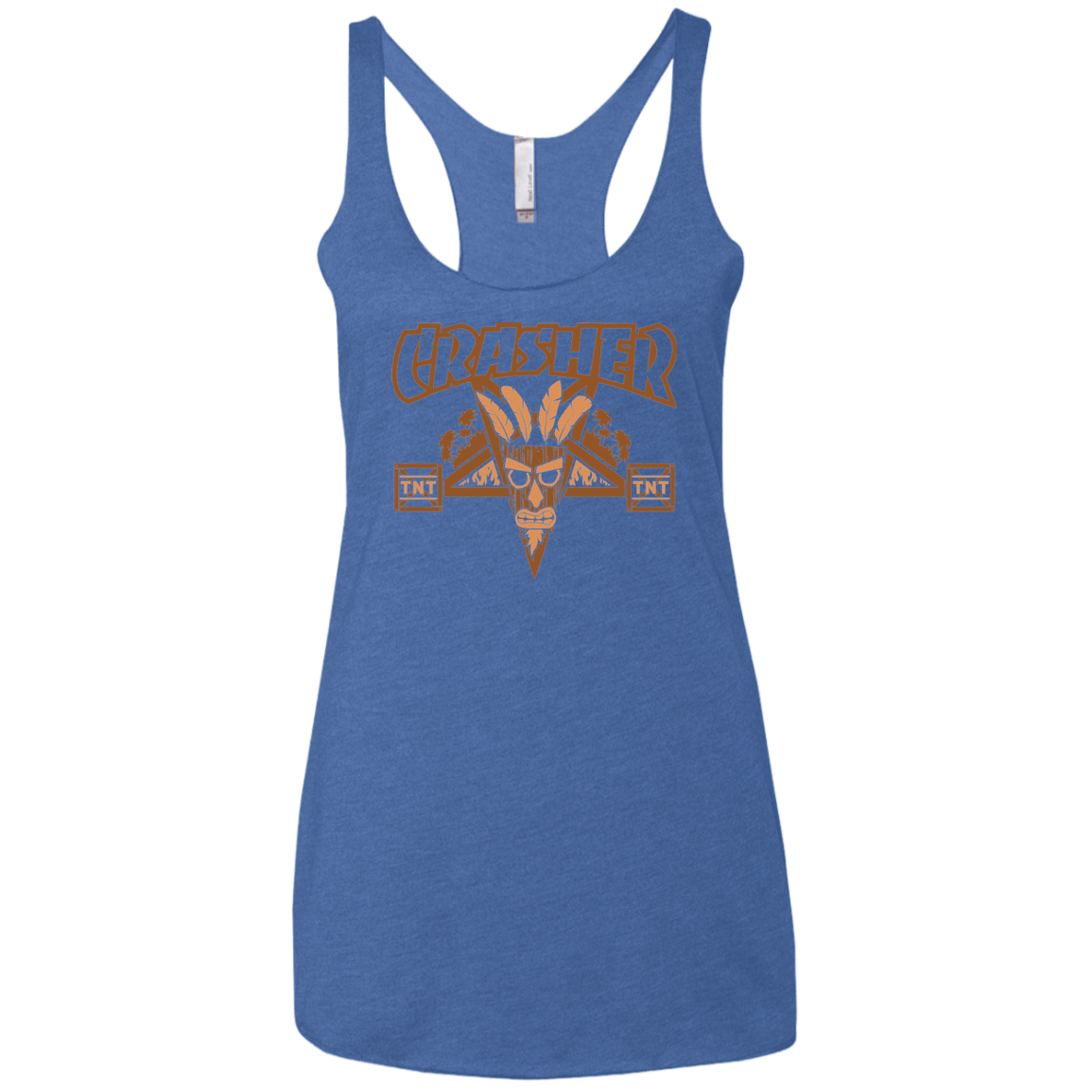 T-Shirts Vintage Royal / X-Small CRASHER Women's Triblend Racerback Tank