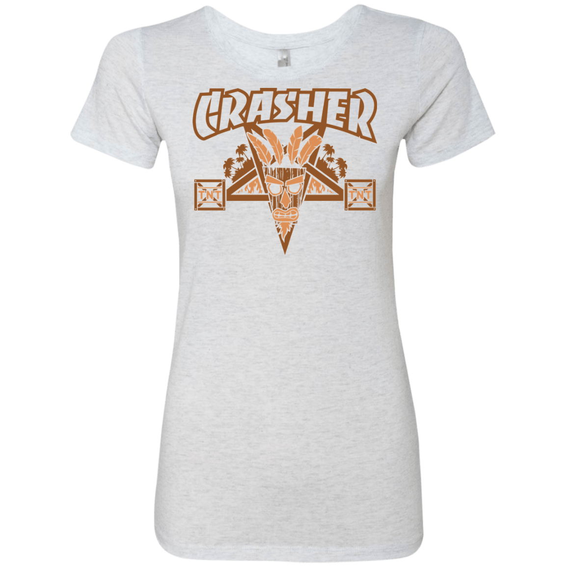 T-Shirts Heather White / S CRASHER Women's Triblend T-Shirt