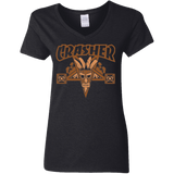 T-Shirts Black / S CRASHER Women's V-Neck T-Shirt