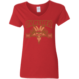 T-Shirts Red / S CRASHER Women's V-Neck T-Shirt