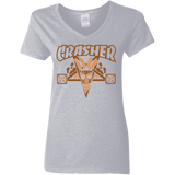 T-Shirts Sport Grey / S CRASHER Women's V-Neck T-Shirt