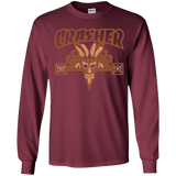 T-Shirts Maroon / YS CRASHER Youth Long Sleeve T-Shirt