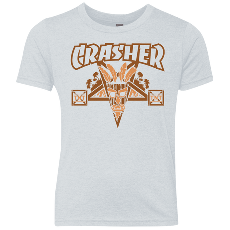 T-Shirts Heather White / YXS CRASHER Youth Triblend T-Shirt