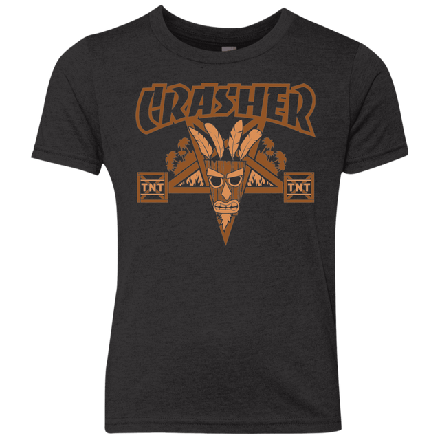 T-Shirts Vintage Black / YXS CRASHER Youth Triblend T-Shirt