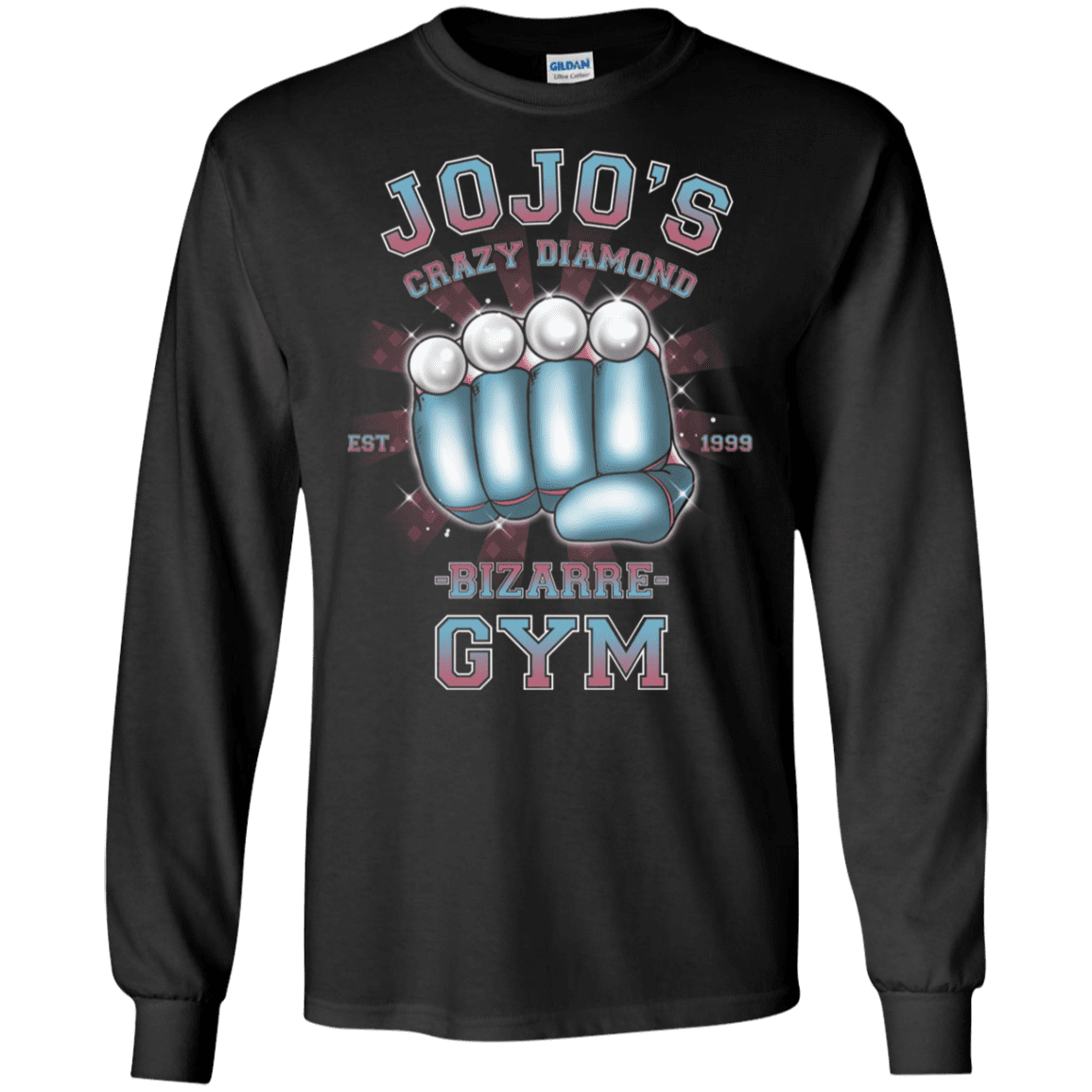 T-Shirts Black / S Crazy Diamond Gym Men's Long Sleeve T-Shirt