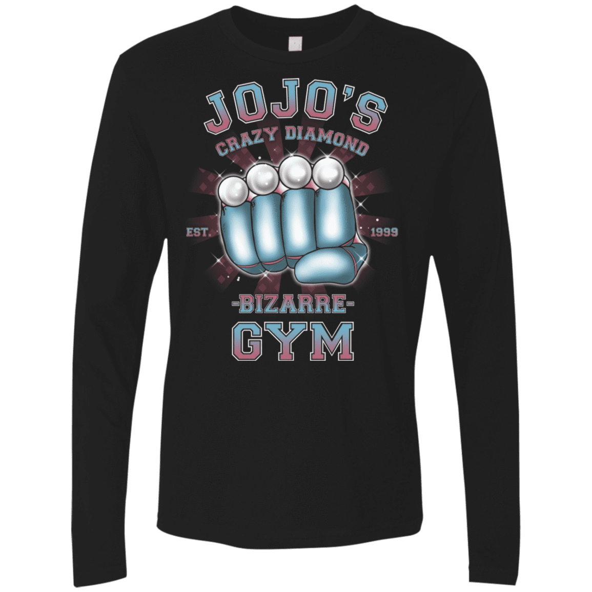 T-Shirts Black / S Crazy Diamond Gym Men's Premium Long Sleeve