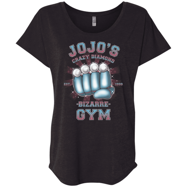 T-Shirts Vintage Black / X-Small Crazy Diamond Gym Triblend Dolman Sleeve