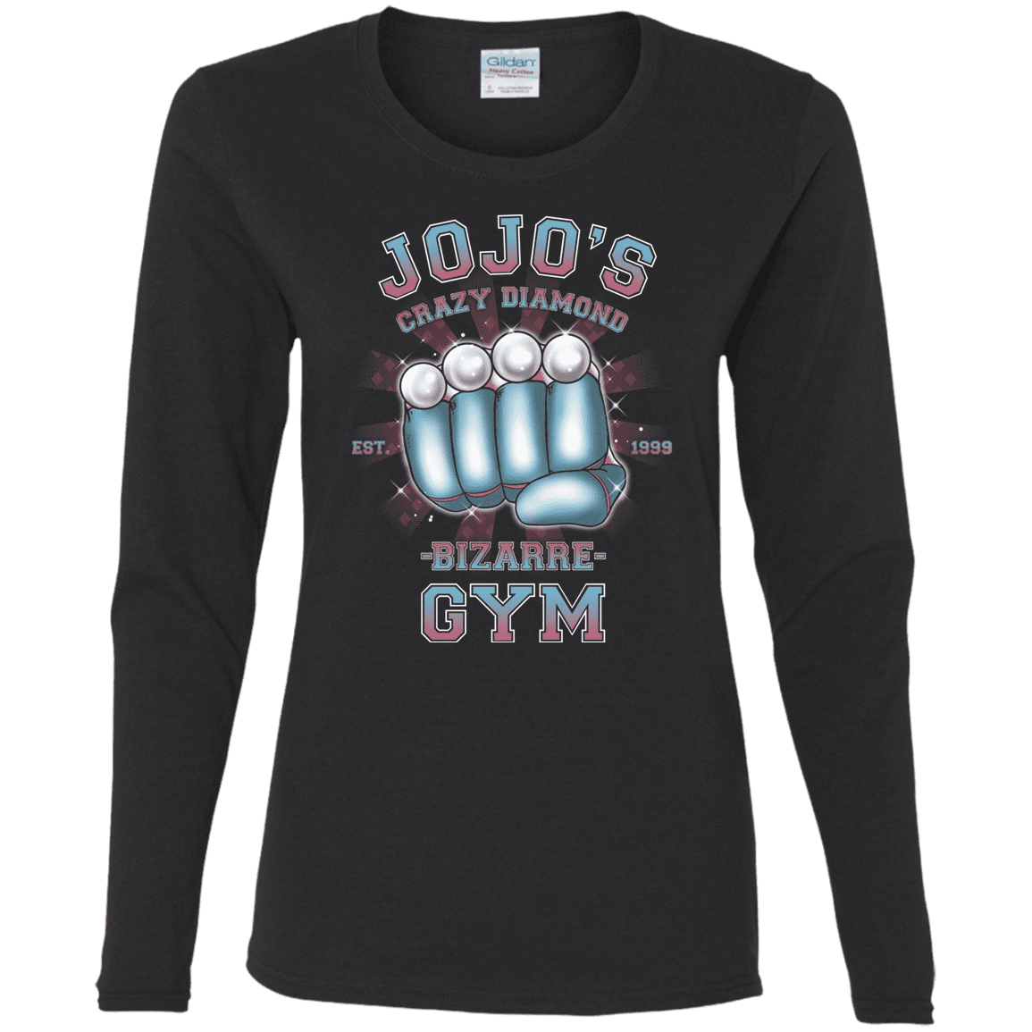 T-Shirts Black / S Crazy Diamond Gym Women's Long Sleeve T-Shirt