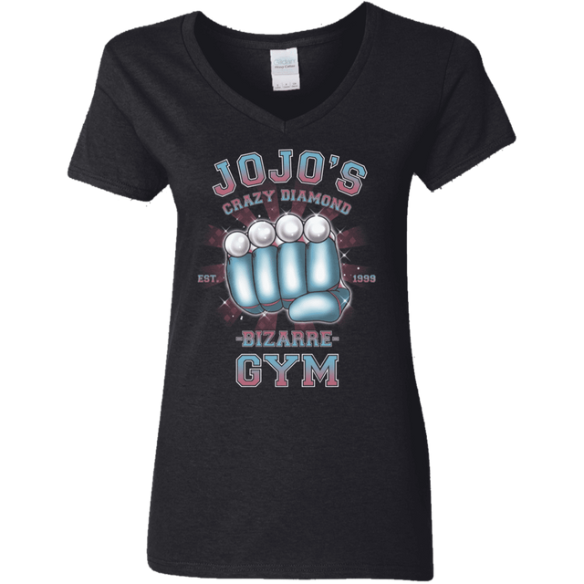 T-Shirts Black / S Crazy Diamond Gym Women's V-Neck T-Shirt