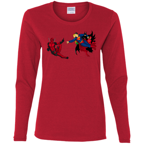 T-Shirts Red / S Creation of the Merc Women's Long Sleeve T-Shirt