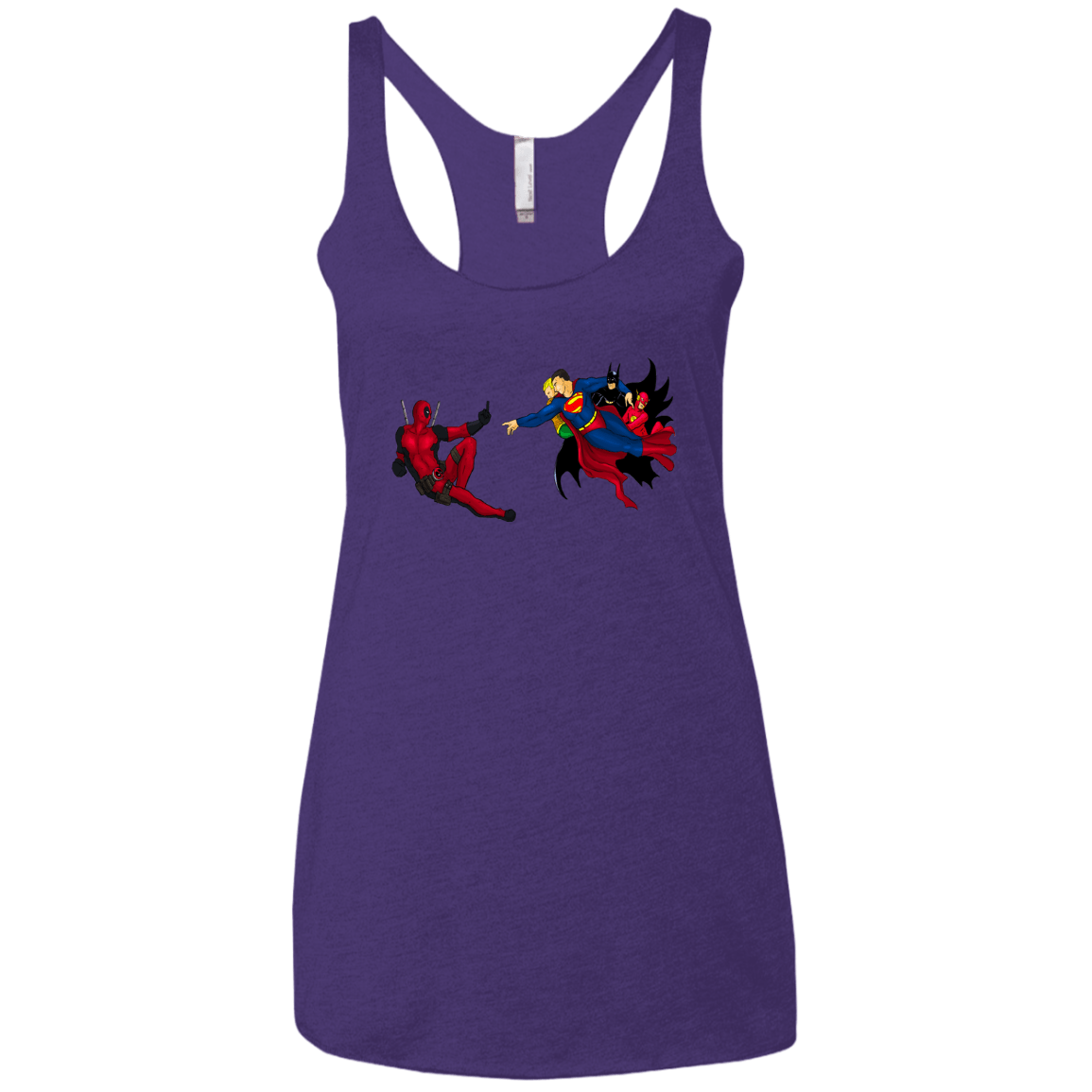 T-Shirts Purple Rush / X-Small Creation of the Merc Women's Triblend Racerback Tank