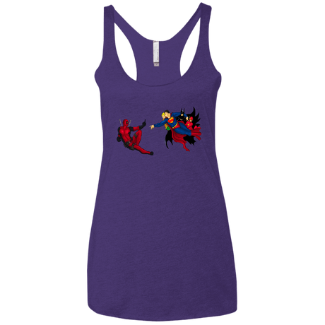 T-Shirts Purple Rush / X-Small Creation of the Merc Women's Triblend Racerback Tank
