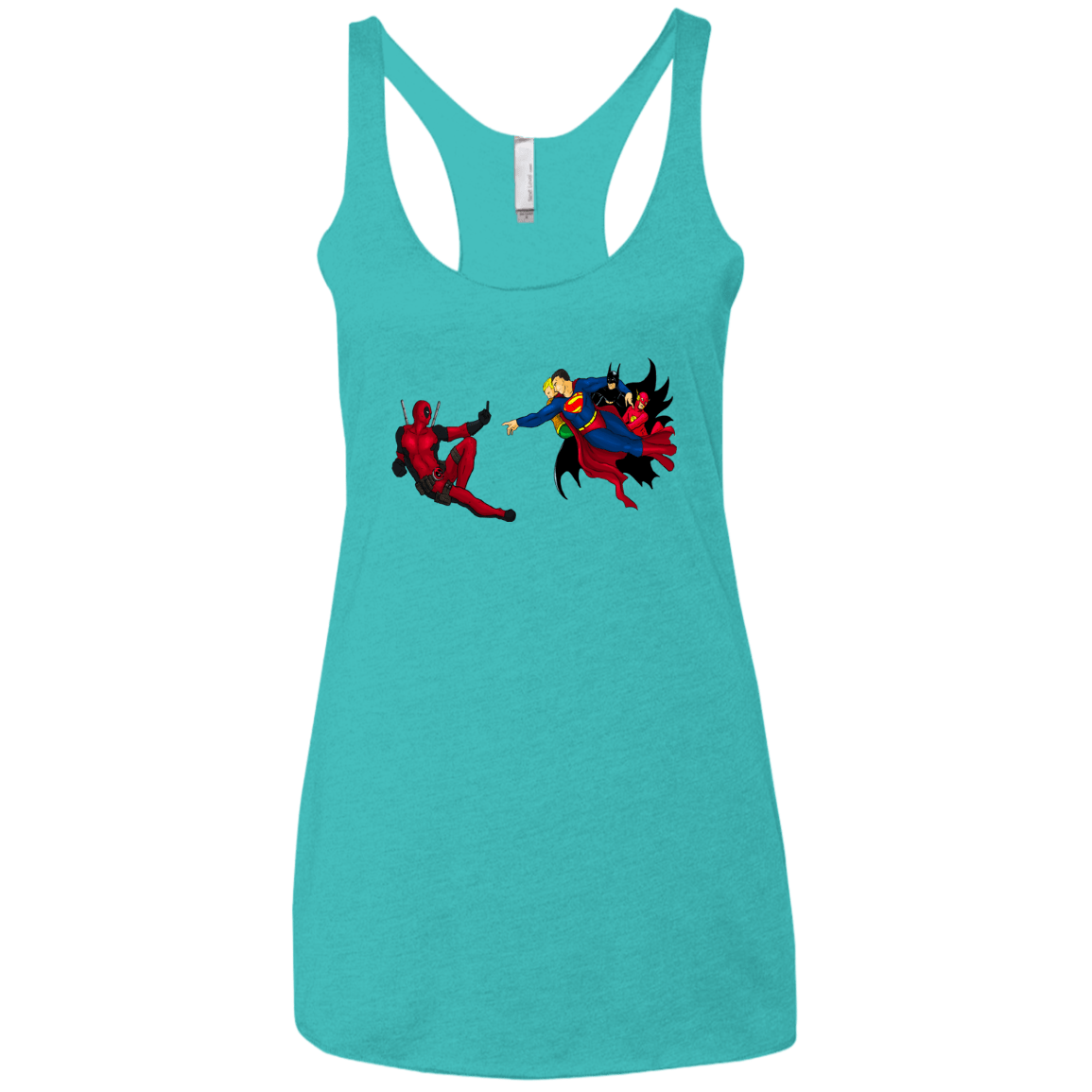 T-Shirts Tahiti Blue / X-Small Creation of the Merc Women's Triblend Racerback Tank