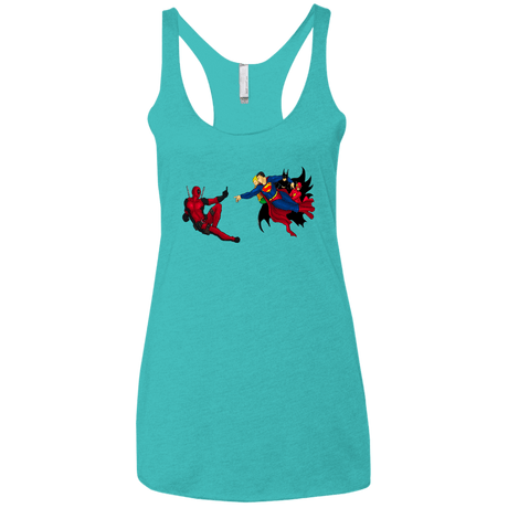 T-Shirts Tahiti Blue / X-Small Creation of the Merc Women's Triblend Racerback Tank