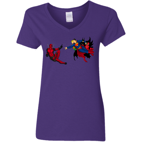 T-Shirts Purple / S Creation of the Merc Women's V-Neck T-Shirt