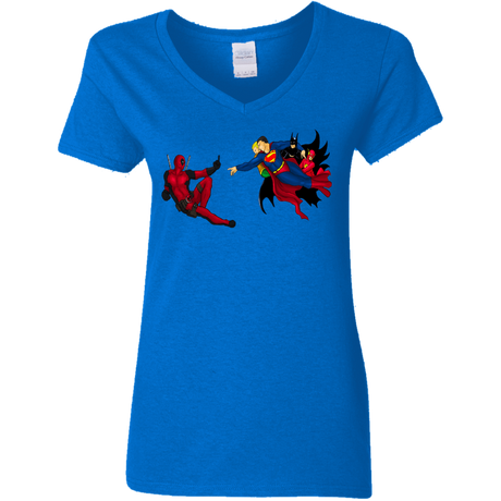 T-Shirts Royal / S Creation of the Merc Women's V-Neck T-Shirt