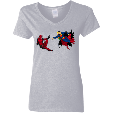 T-Shirts Sport Grey / S Creation of the Merc Women's V-Neck T-Shirt