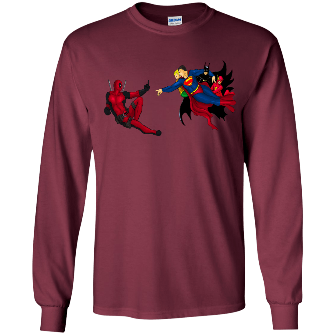 T-Shirts Maroon / YS Creation of the Merc Youth Long Sleeve T-Shirt
