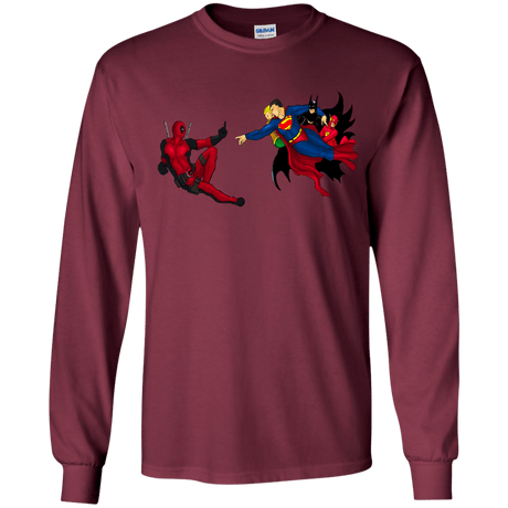 T-Shirts Maroon / YS Creation of the Merc Youth Long Sleeve T-Shirt