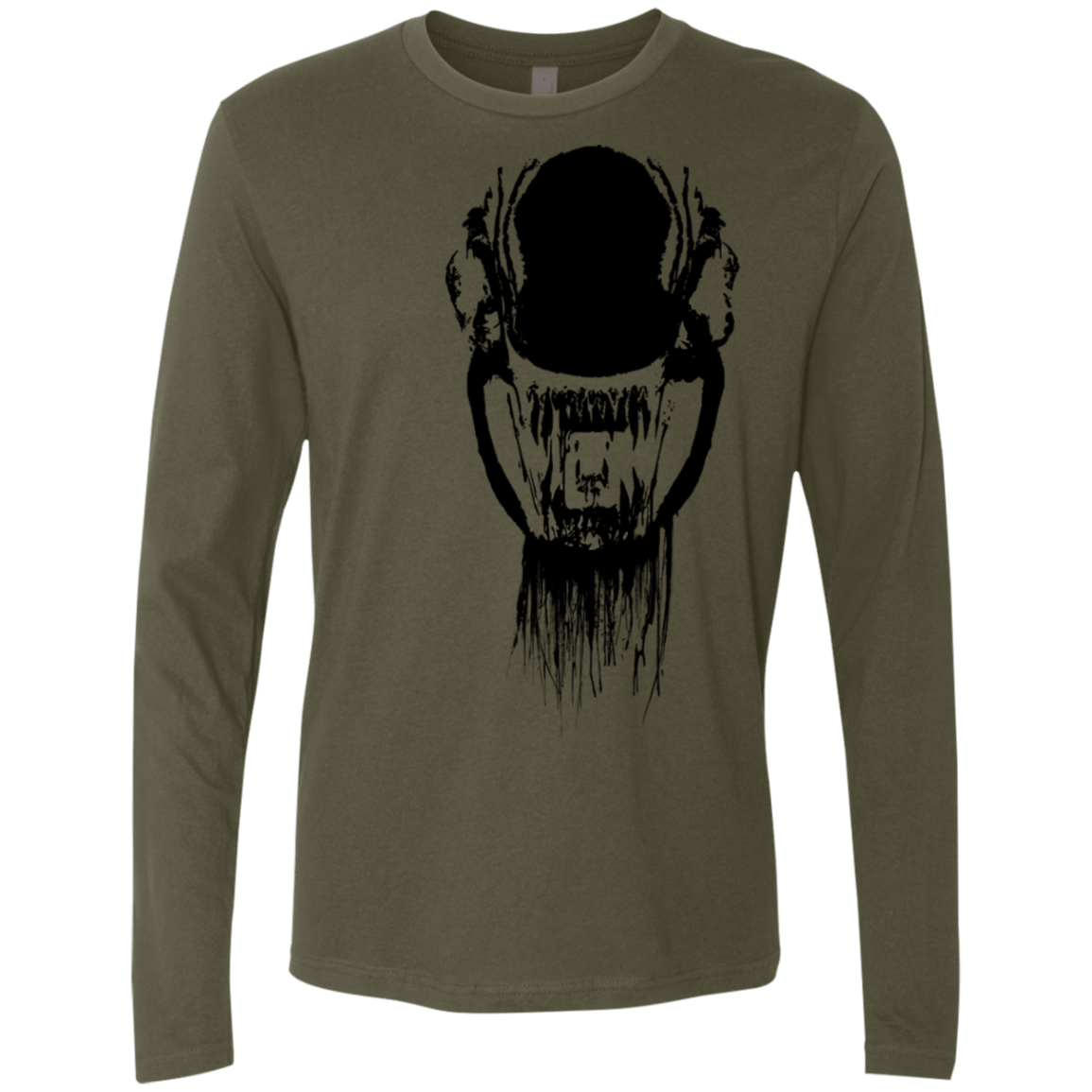 T-Shirts Military Green / S Creature Men's Premium Long Sleeve