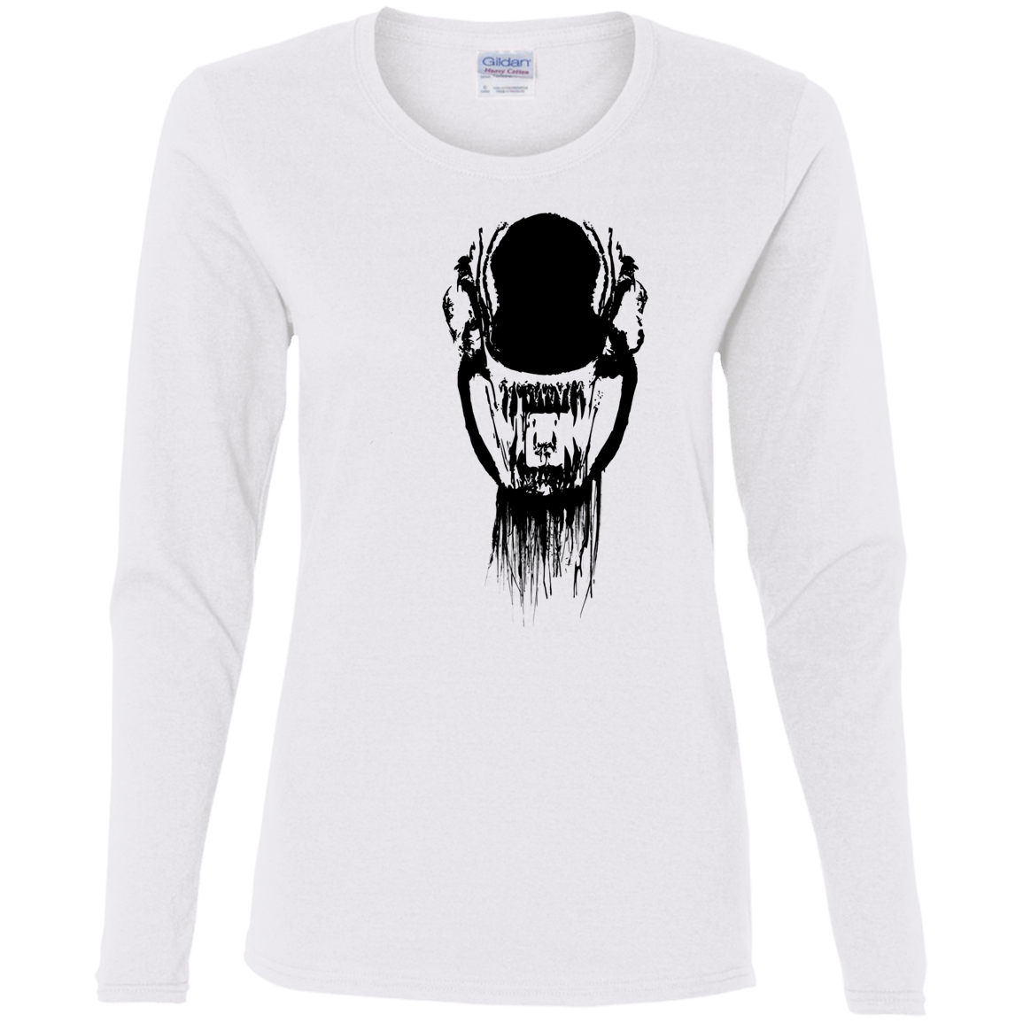 T-Shirts White / S Creature Women's Long Sleeve T-Shirt