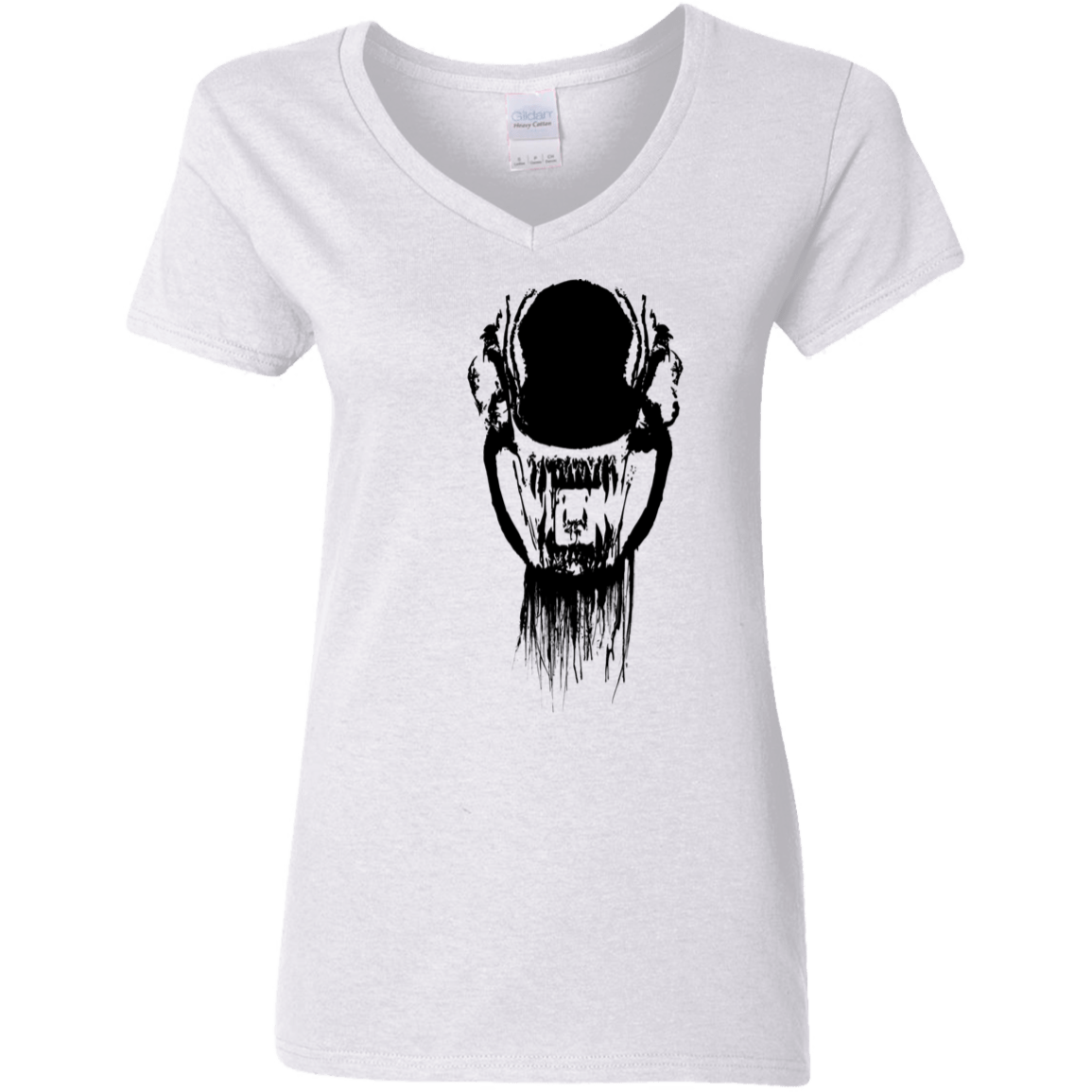 T-Shirts White / S Creature Women's V-Neck T-Shirt