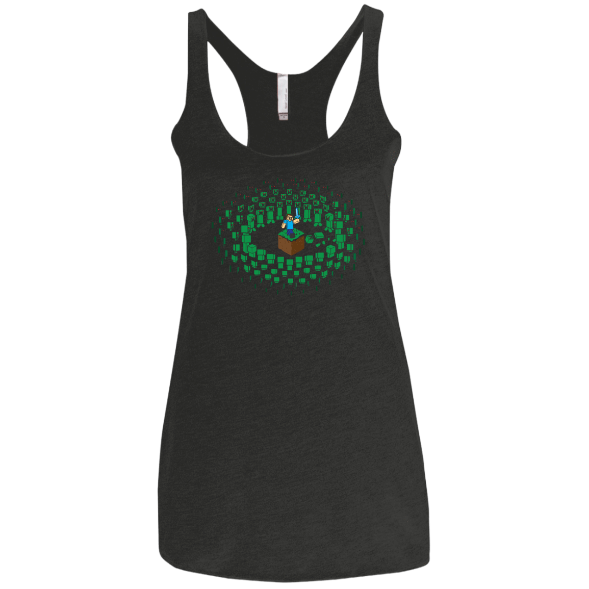 T-Shirts Vintage Black / X-Small Creeper Mob Women's Triblend Racerback Tank